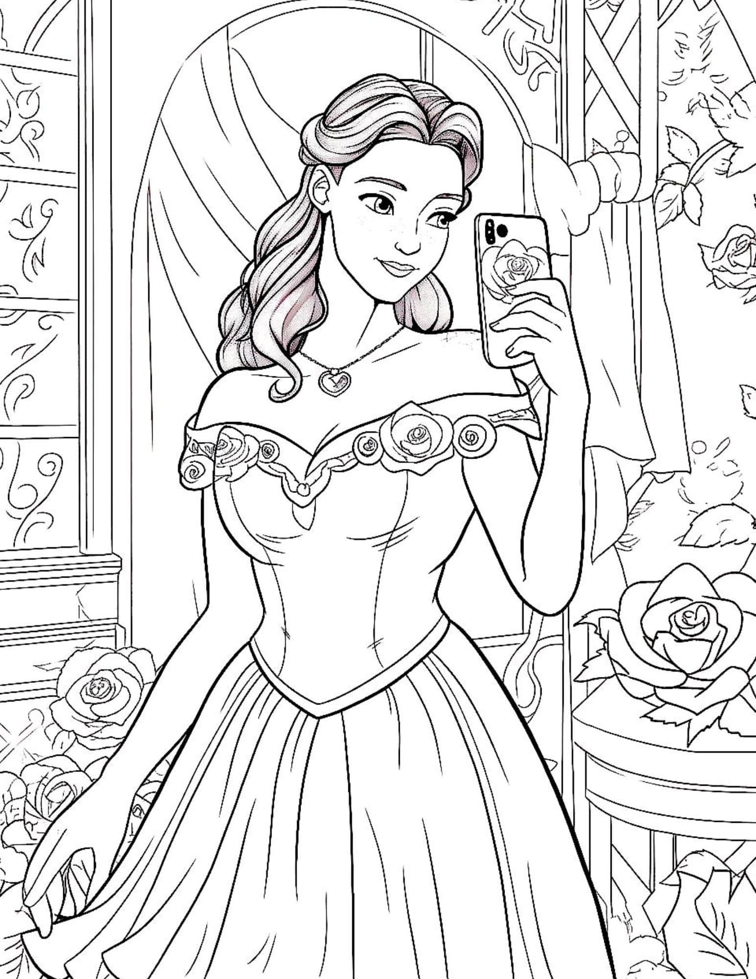 155 Princess Coloring Worksheets FREE Printable 56