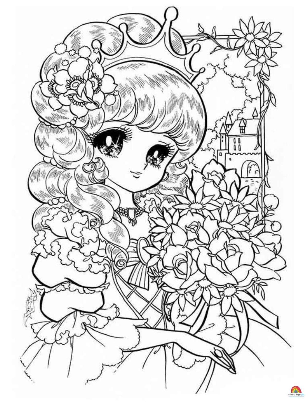 155 Princess Coloring Worksheets FREE Printable 58