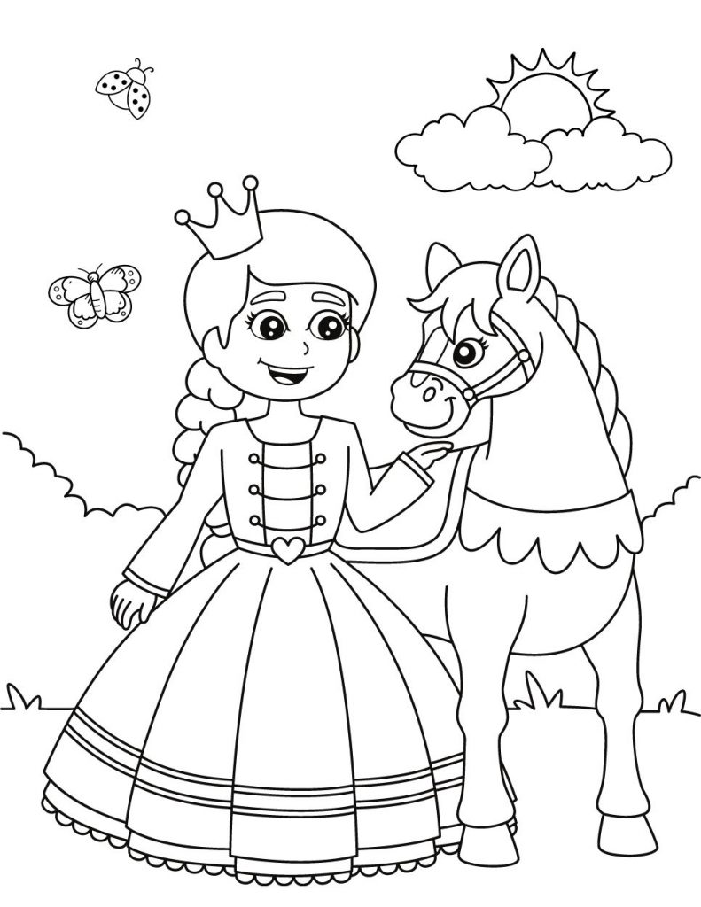 155 Princess Coloring Worksheets FREE Printable 61