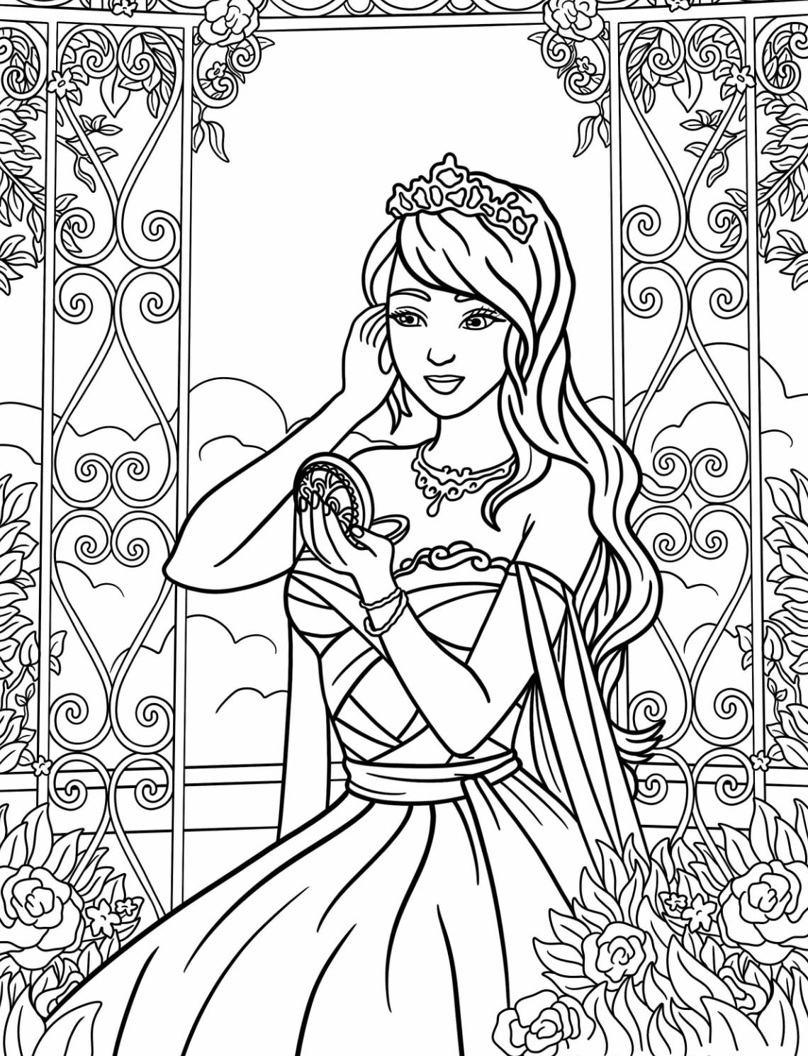 155 Princess Coloring Worksheets FREE Printable 65