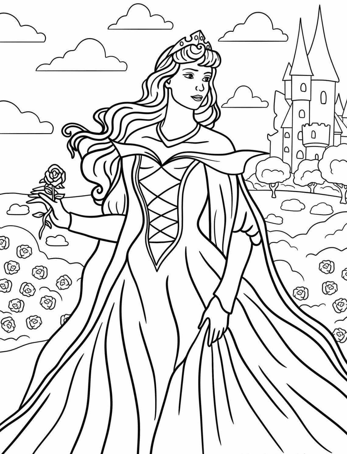 155 Princess Coloring Worksheets FREE Printable 75