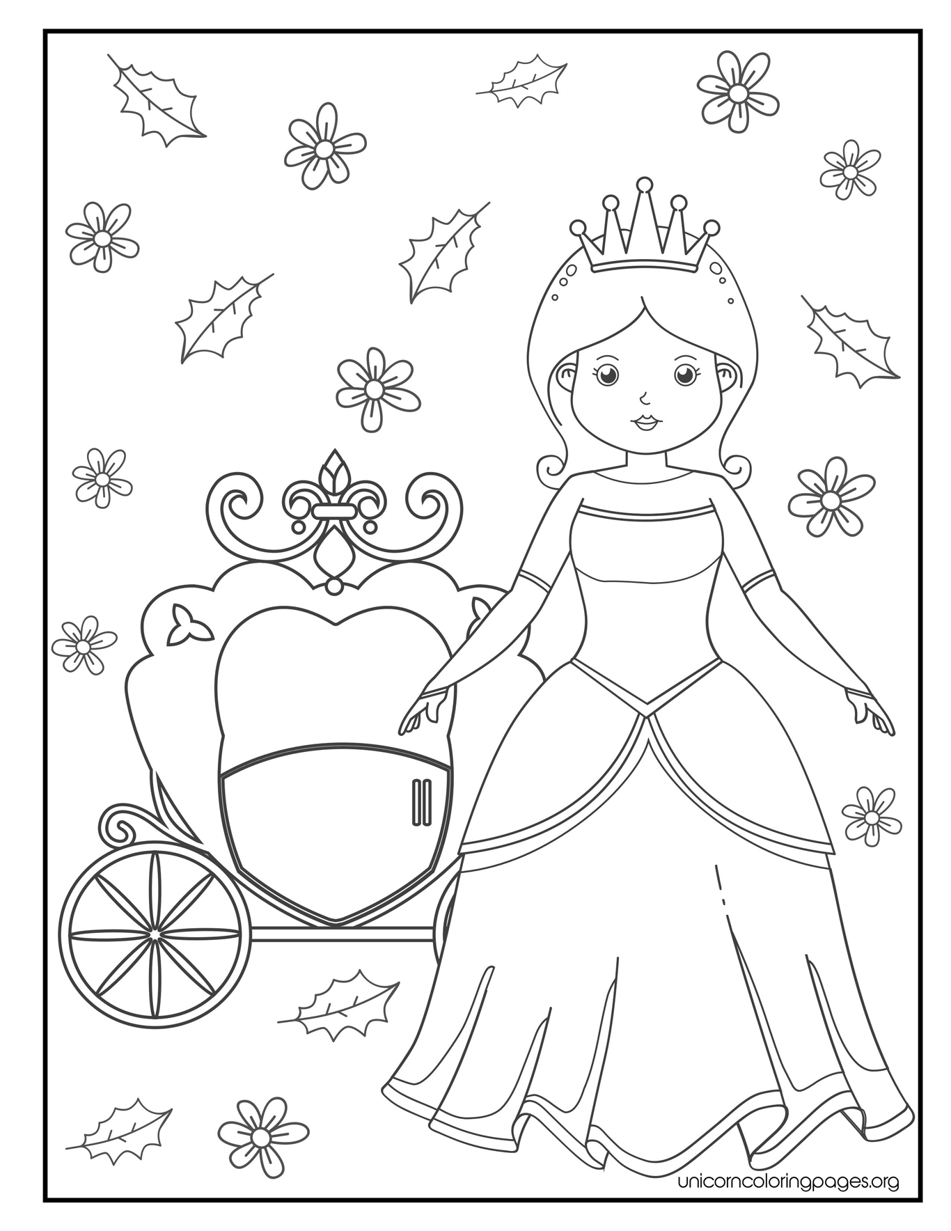 155 Princess Coloring Worksheets FREE Printable 82