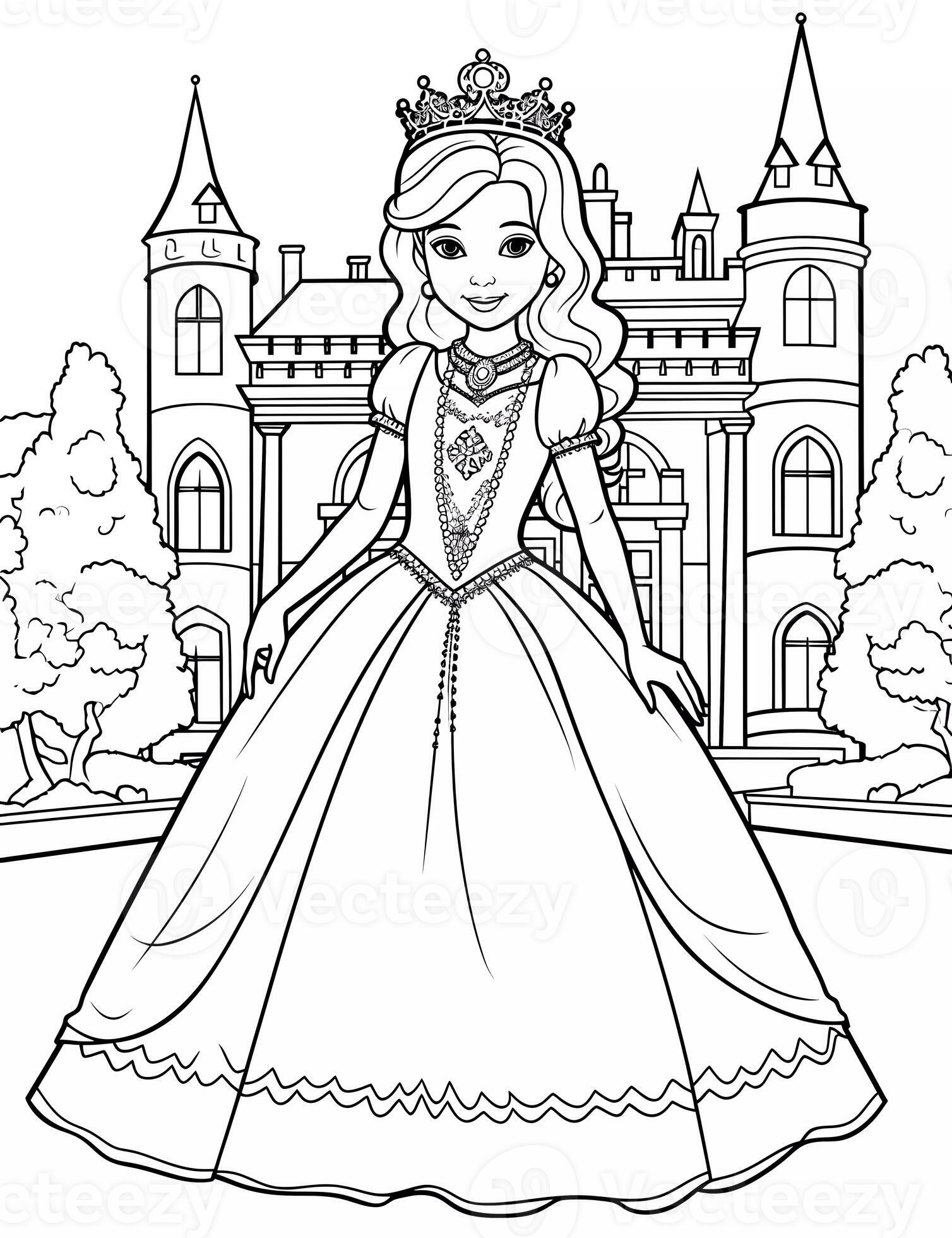 155 Princess Coloring Worksheets FREE Printable 9