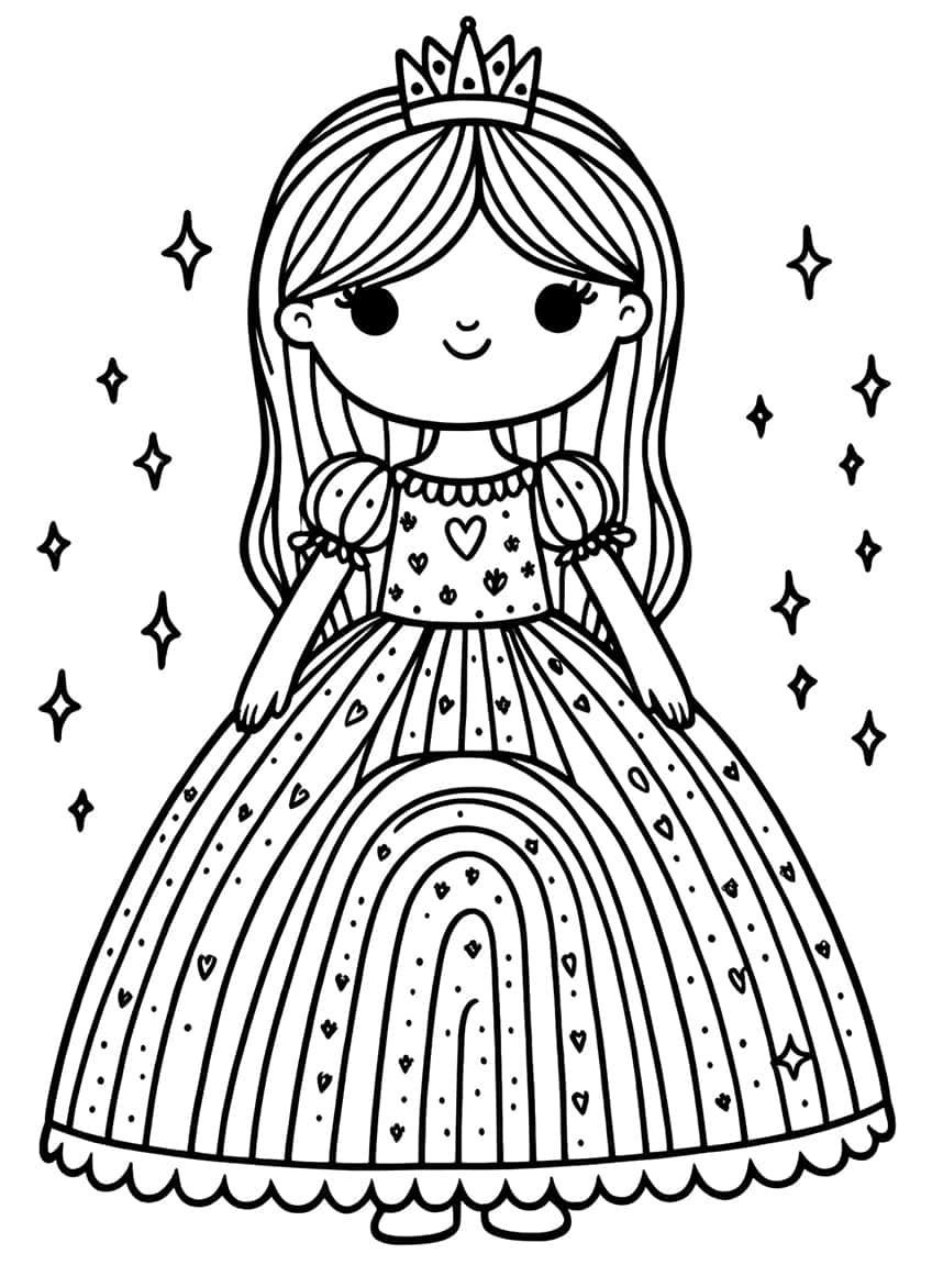 155 Princess Coloring Worksheets FREE Printable 91