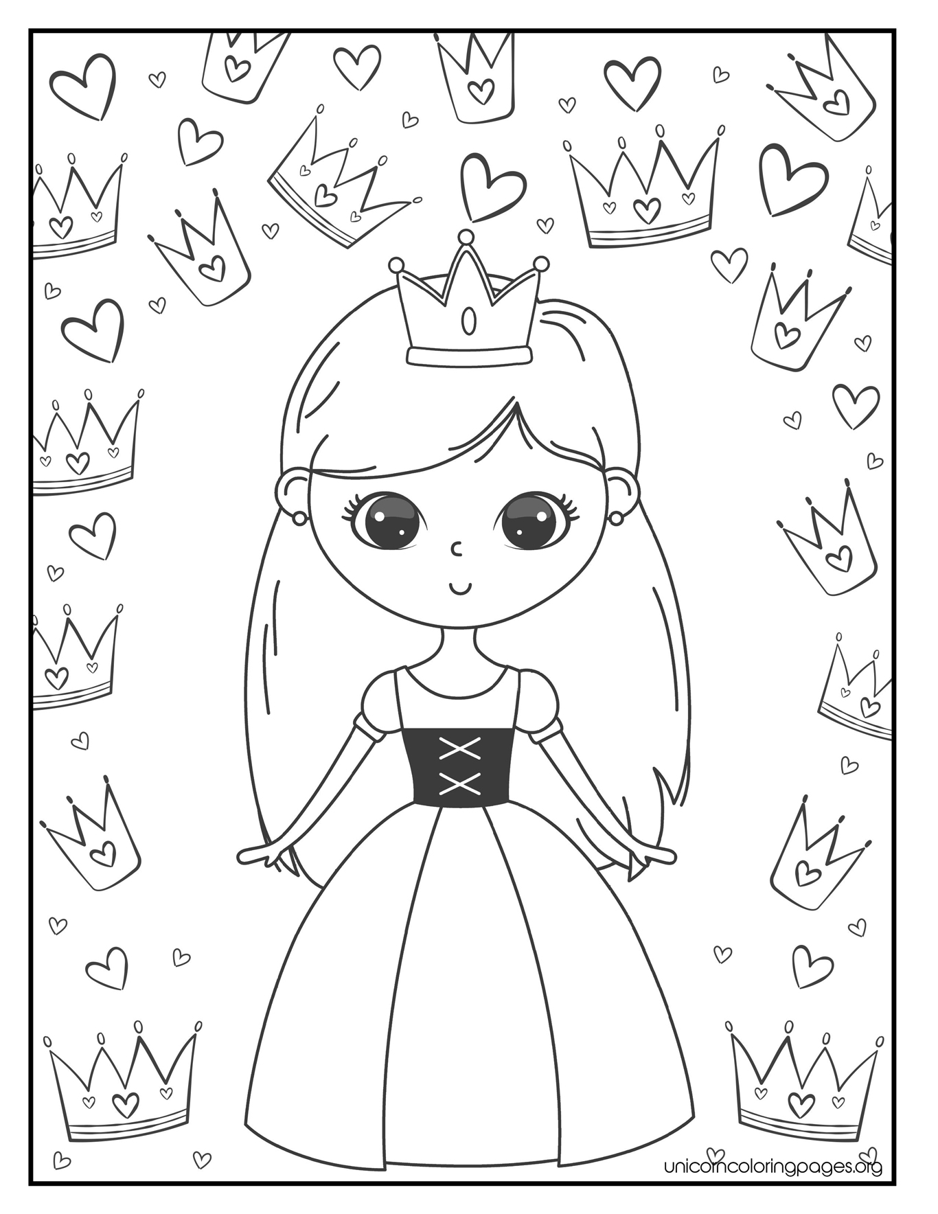 155 Princess Coloring Worksheets FREE Printable 94