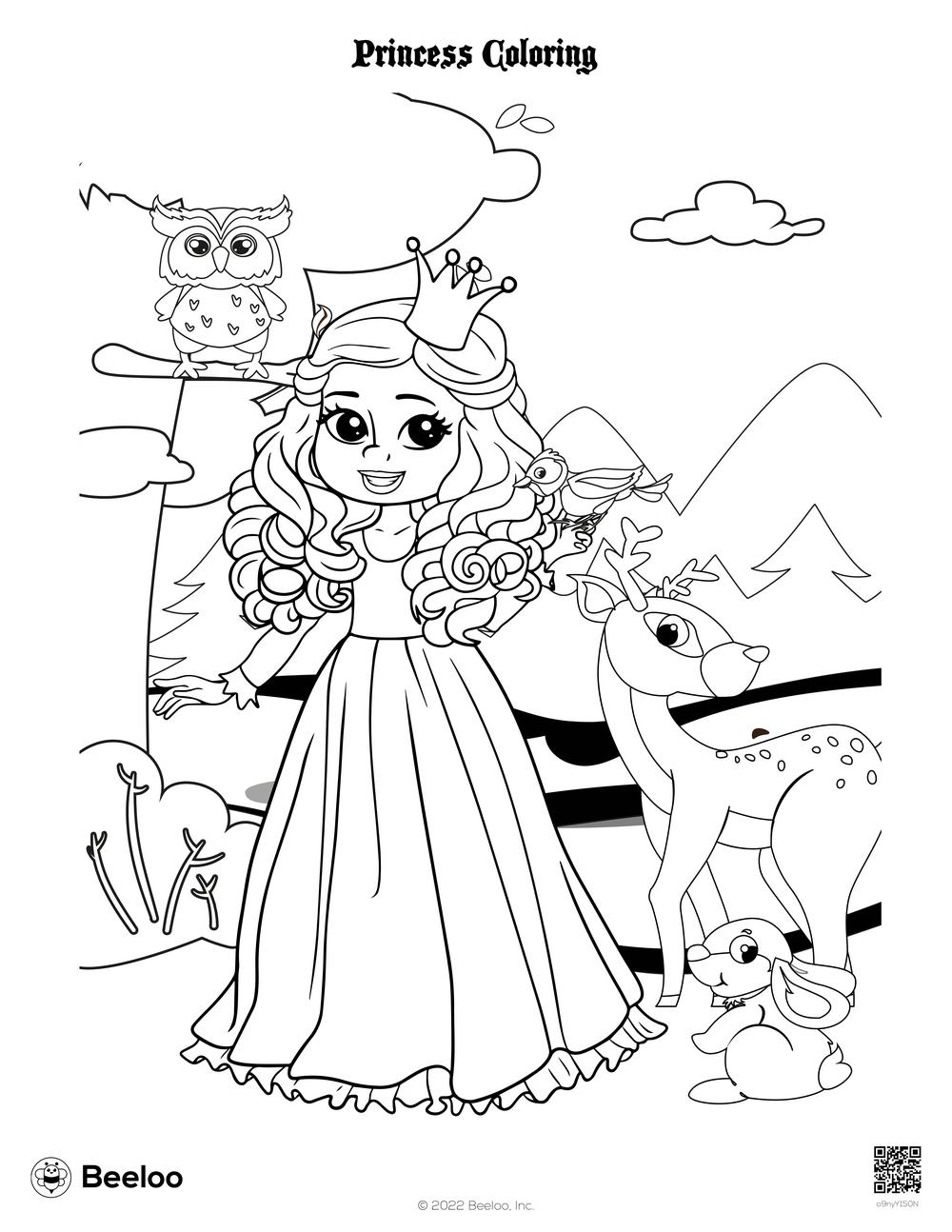 155 Princess Coloring Worksheets FREE Printable 95