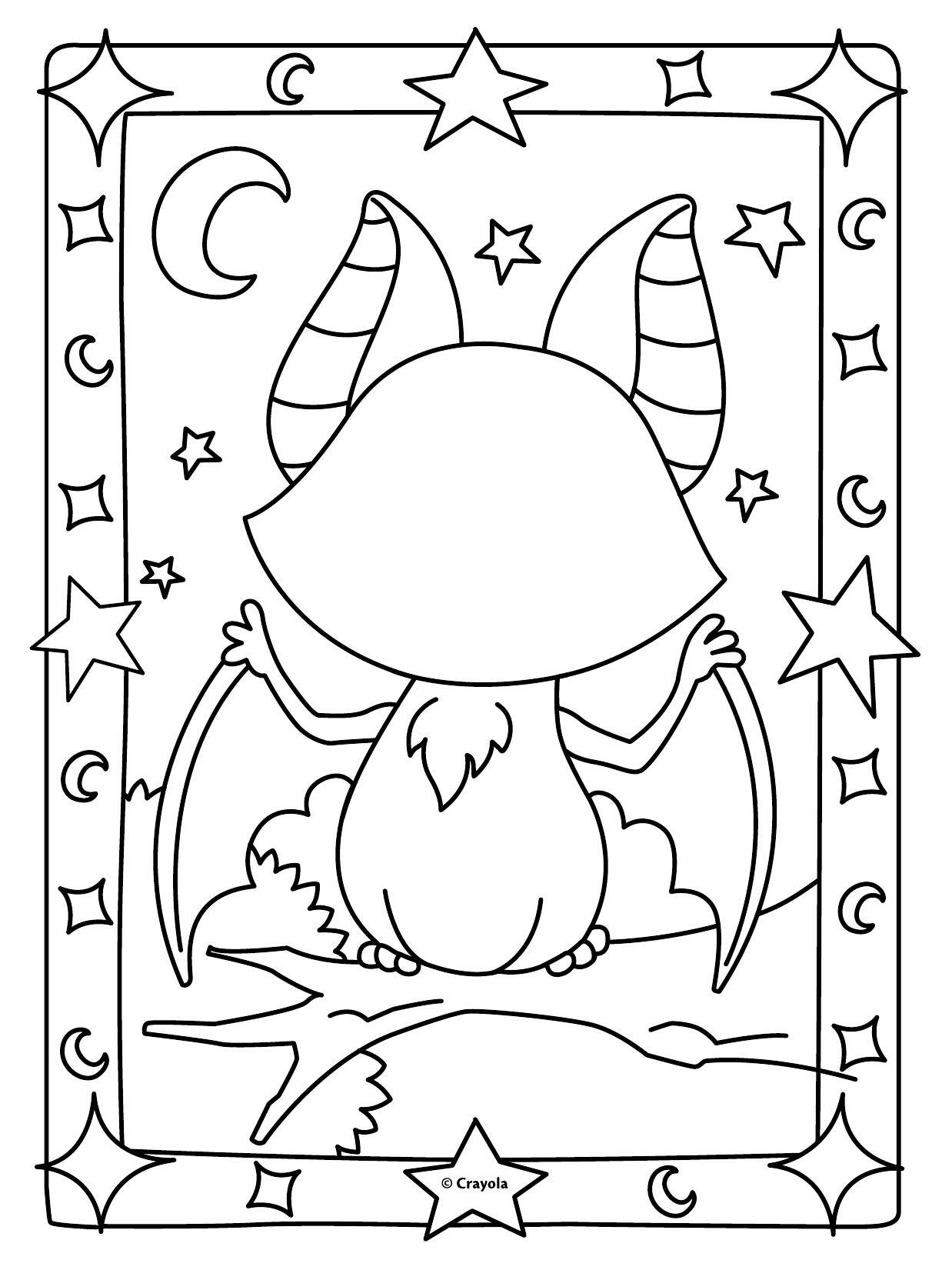 180+ Bat Coloring Page Ideas 16