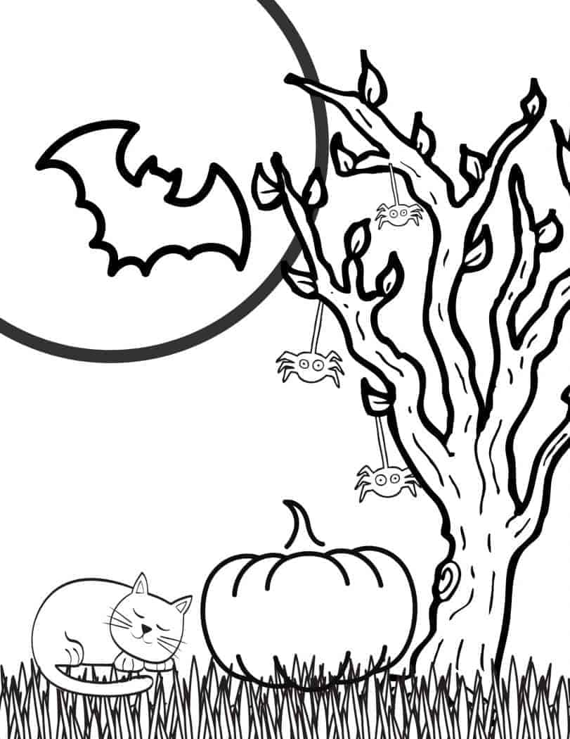 180+ Bat Coloring Page Ideas 17