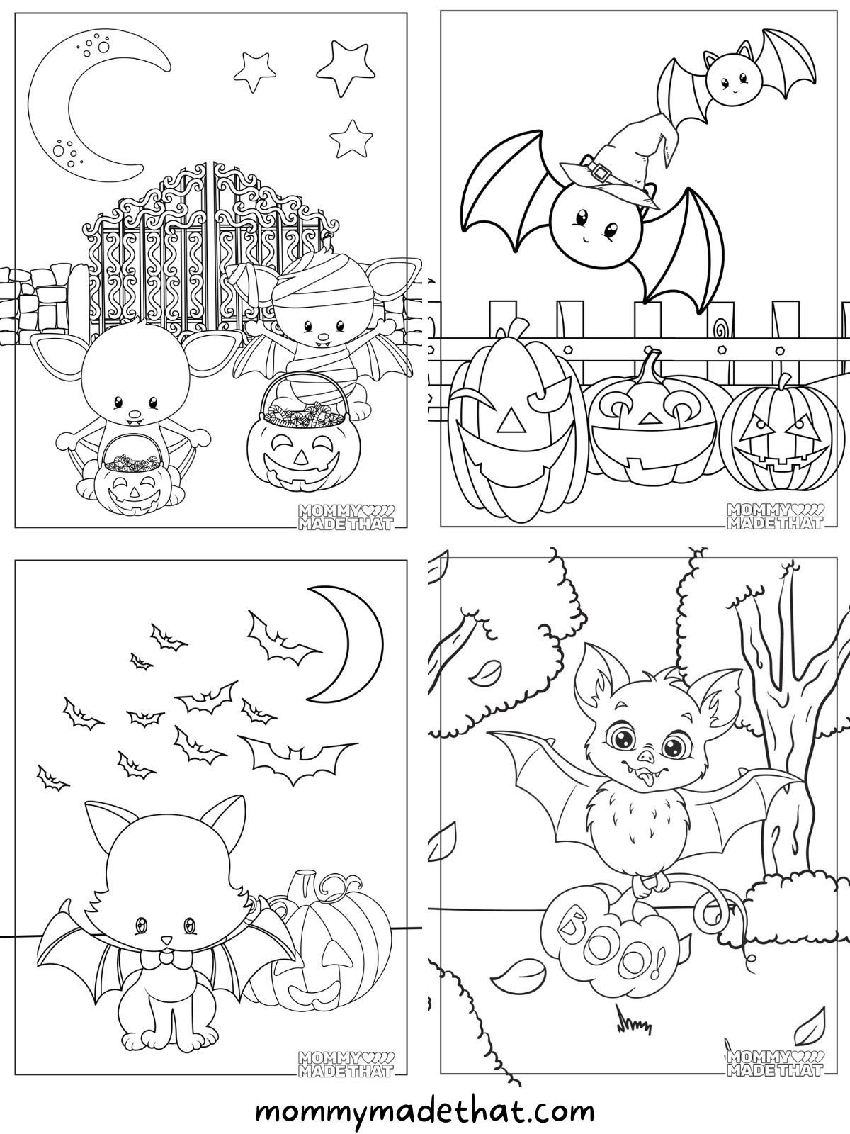 180+ Bat Coloring Page Ideas 22