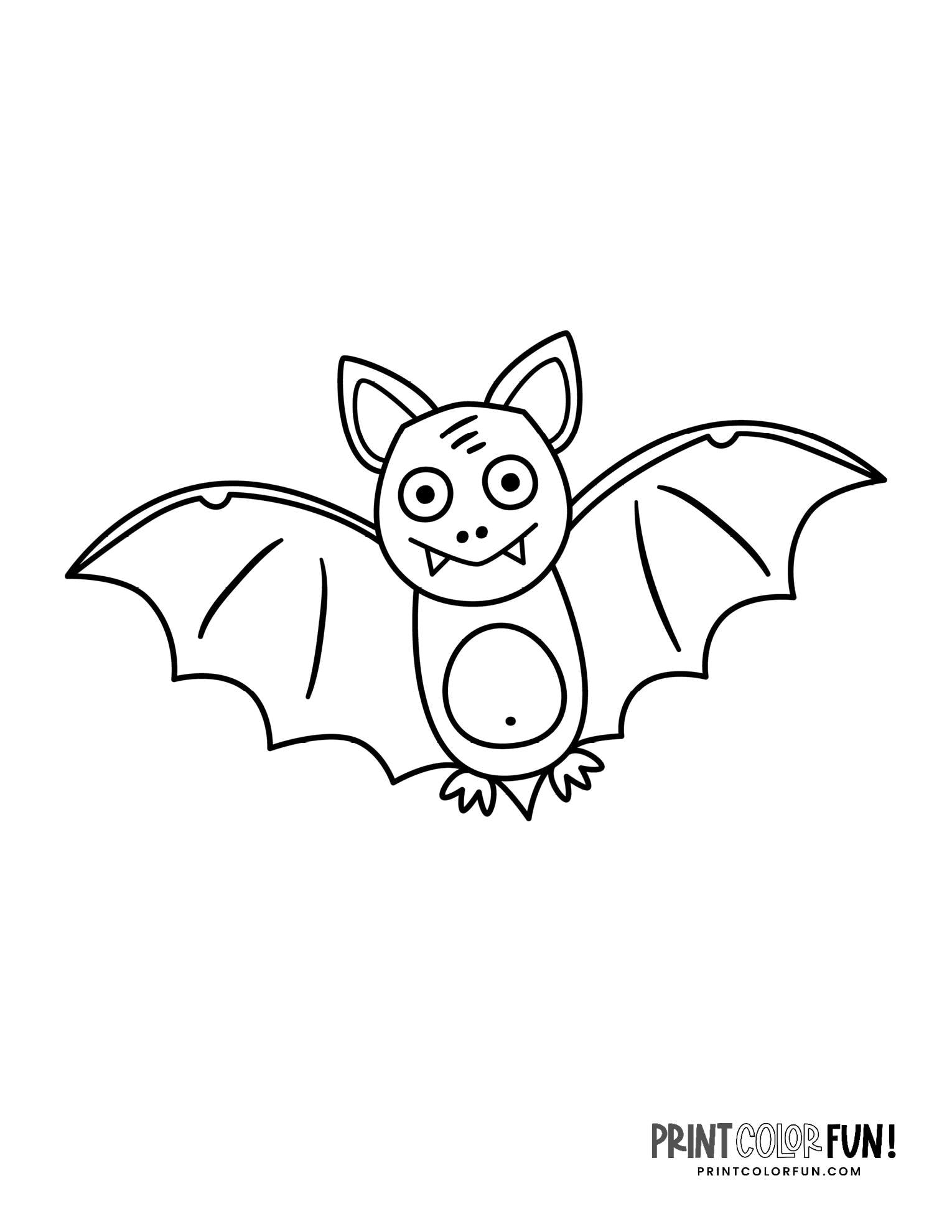 180+ Bat Coloring Page Ideas 3