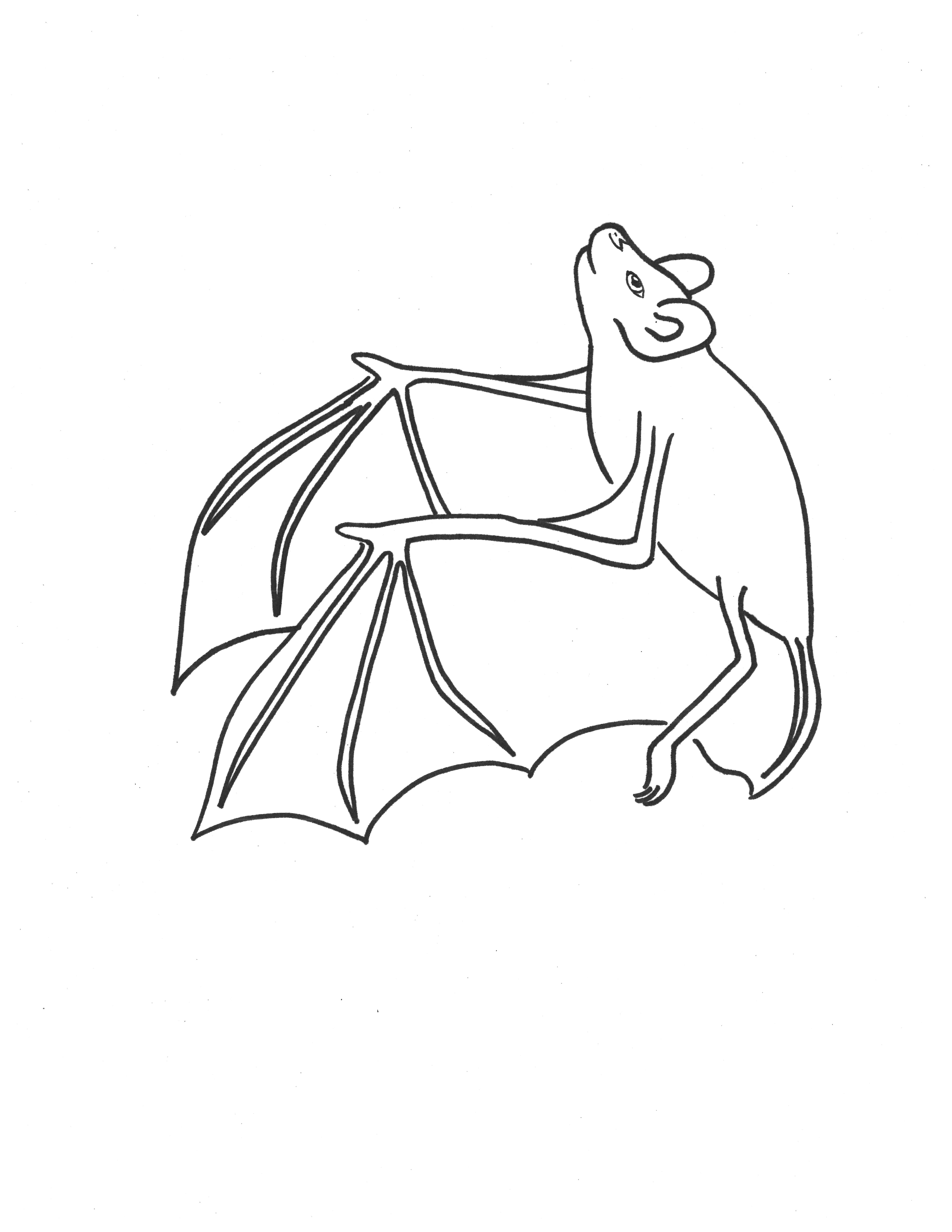 180+ Bat Coloring Page Ideas 53