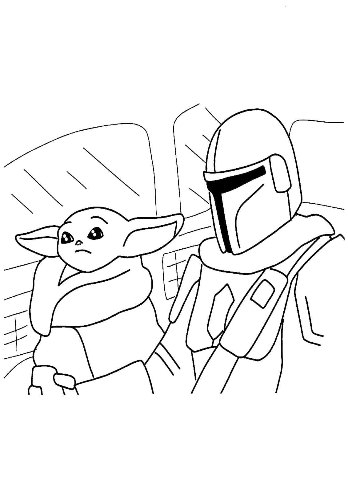 180+ Mandalorian Coloring Pages: Star Wars Coloring Fun 100