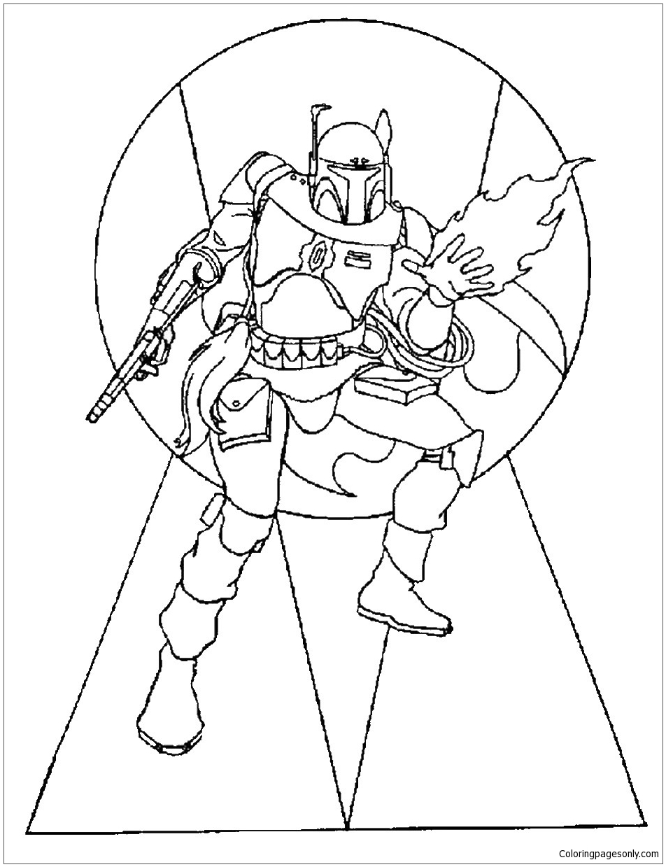 180+ Mandalorian Coloring Pages: Star Wars Coloring Fun 107