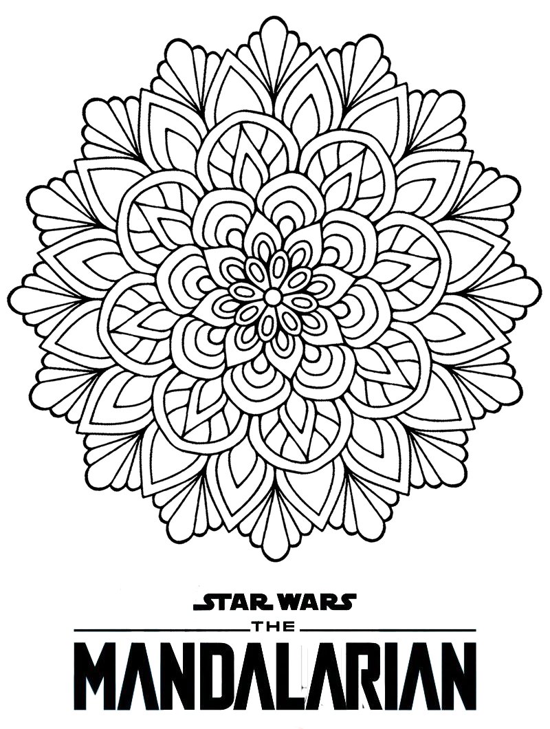 180+ Mandalorian Coloring Pages: Star Wars Coloring Fun 11