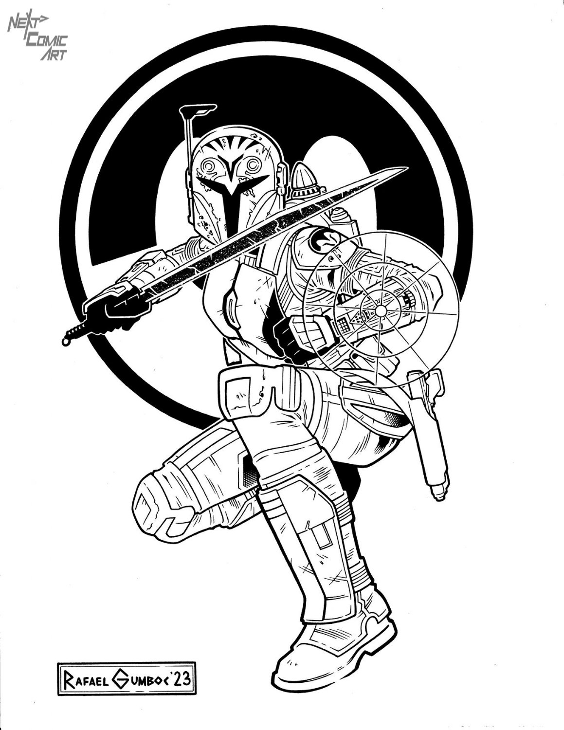 180+ Mandalorian Coloring Pages: Star Wars Coloring Fun 126