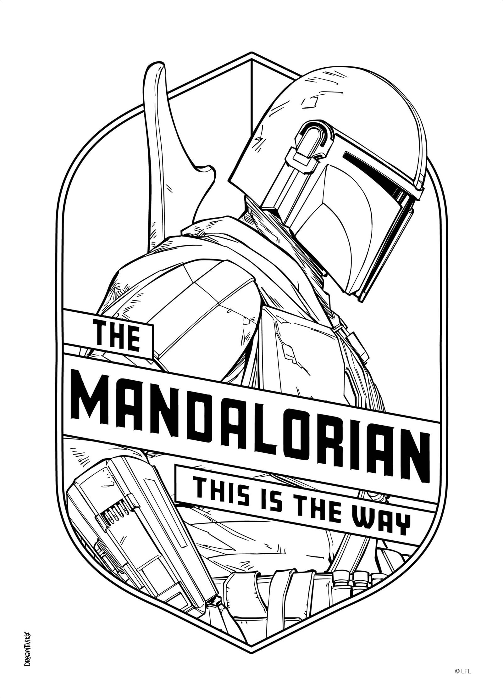 180+ Mandalorian Coloring Pages: Star Wars Coloring Fun 18