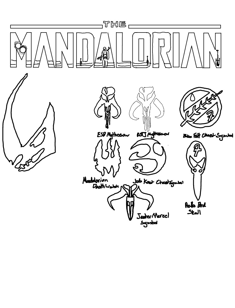 180+ Mandalorian Coloring Pages: Star Wars Coloring Fun 26