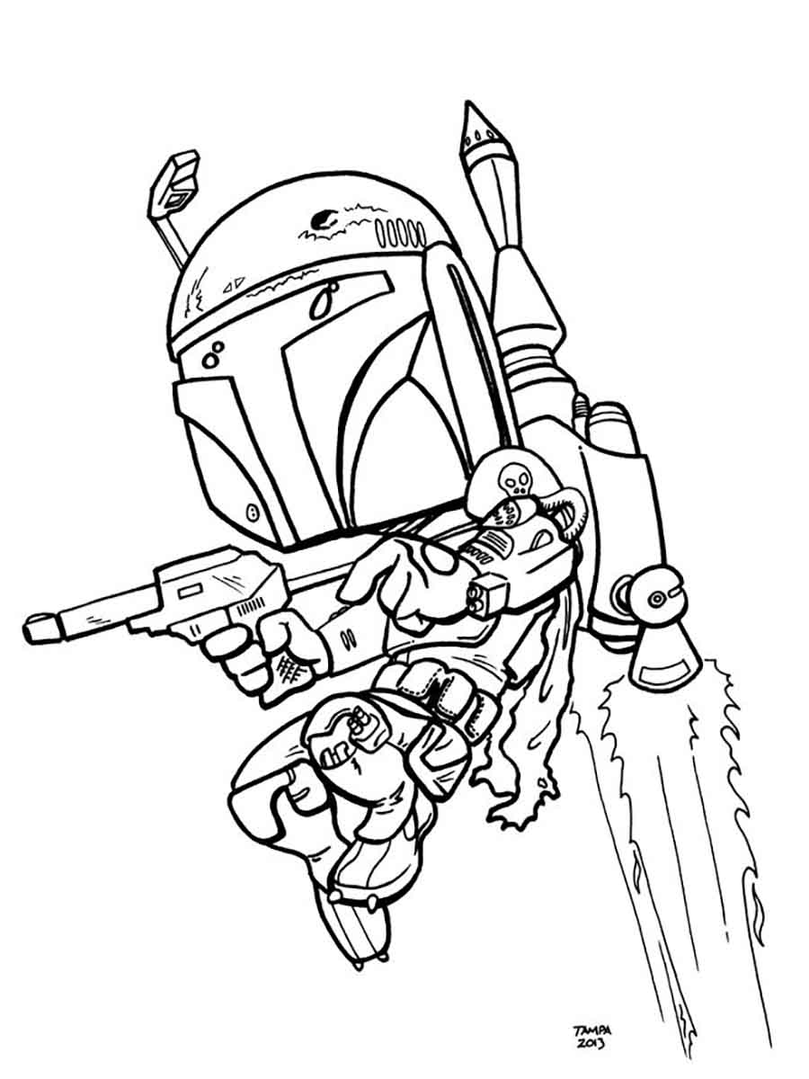 180+ Mandalorian Coloring Pages: Star Wars Coloring Fun 5