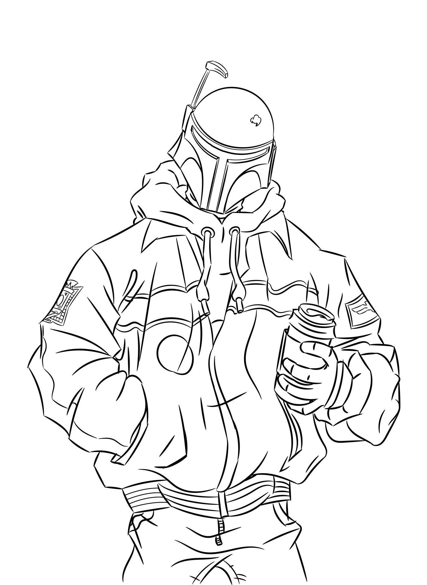 180+ Mandalorian Coloring Pages: Star Wars Coloring Fun 67