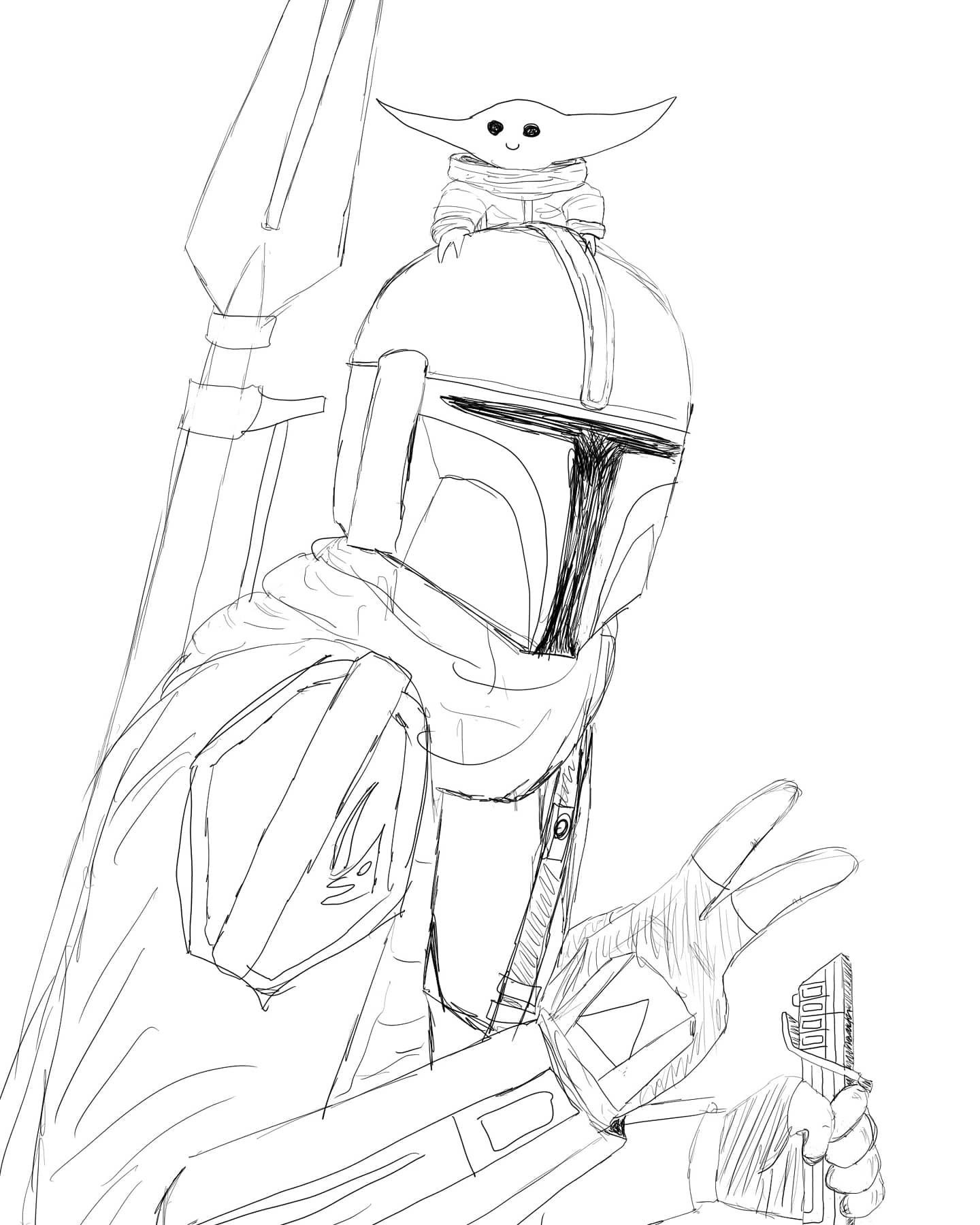 180+ Mandalorian Coloring Pages: Star Wars Coloring Fun 80