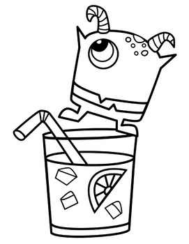 180+ Slushie Coloring Pages Printable 112