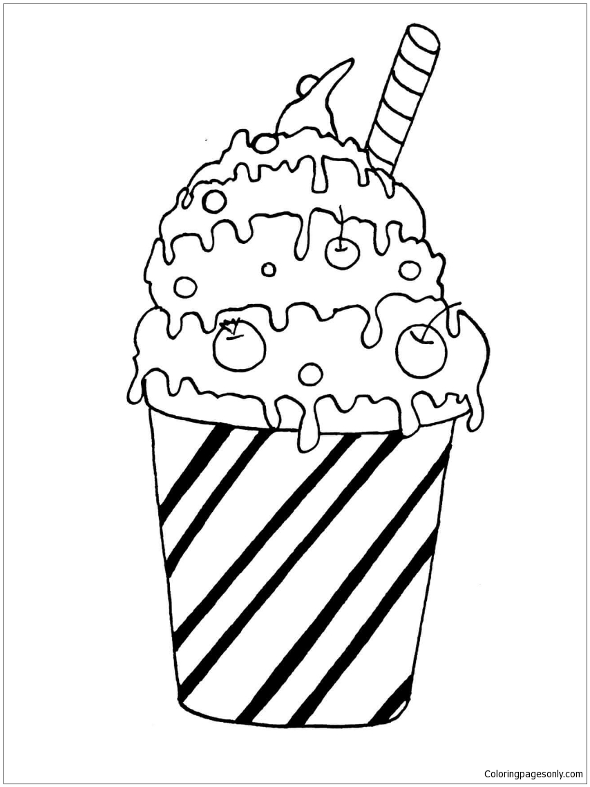 180+ Slushie Coloring Pages Printable 15