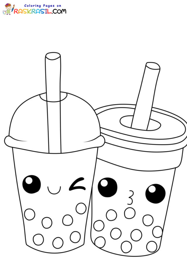 180+ Slushie Coloring Pages Printable 26