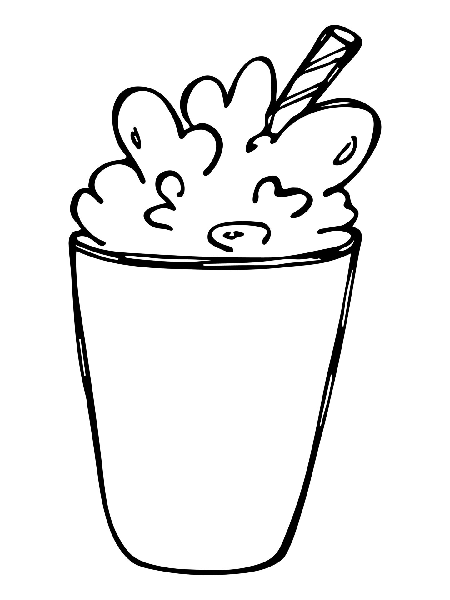 180+ Slushie Coloring Pages Printable 38