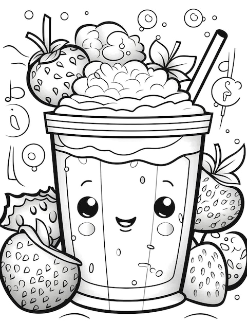 180+ Slushie Coloring Pages Printable 51