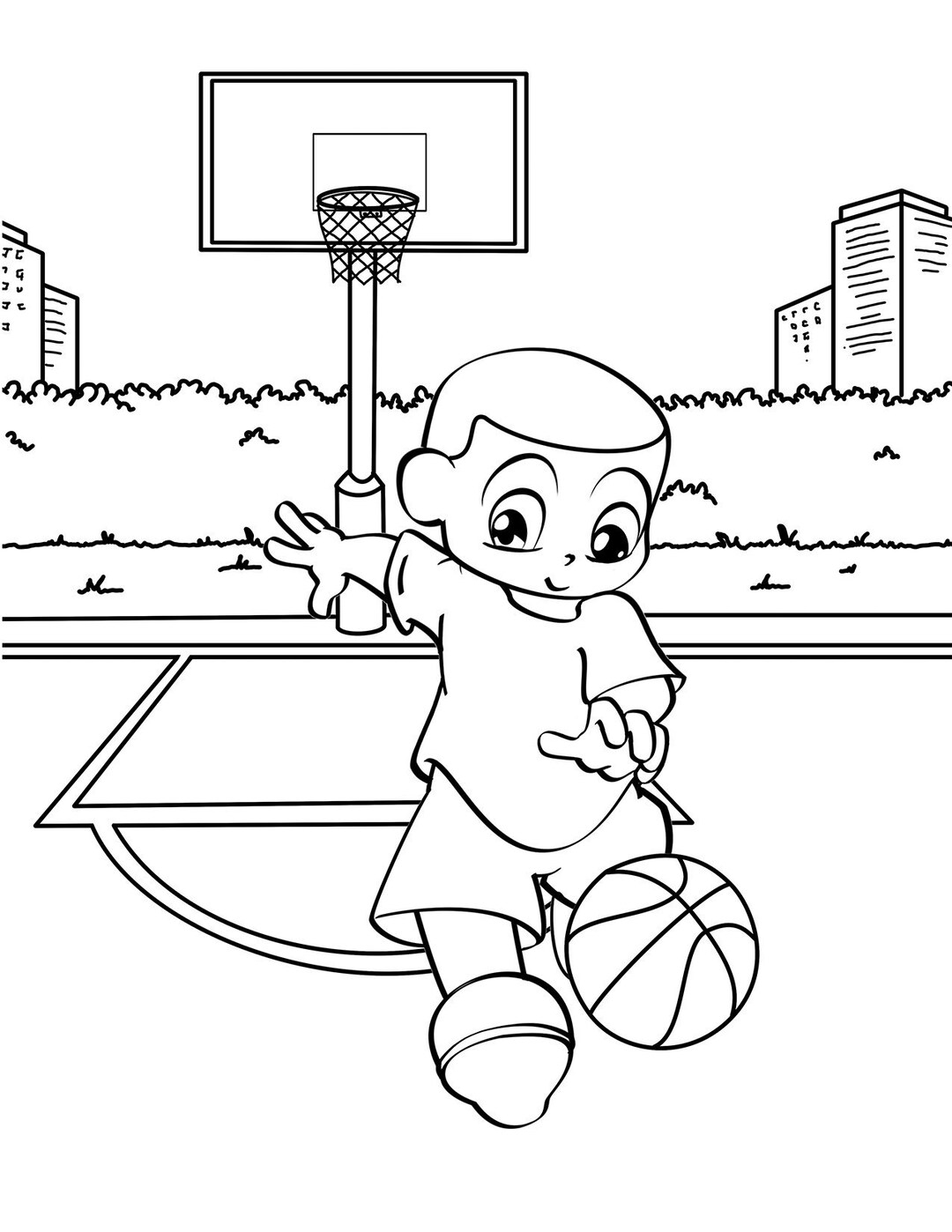 190 Basketball Coloring Pages: Slam Dunk Creativity 157