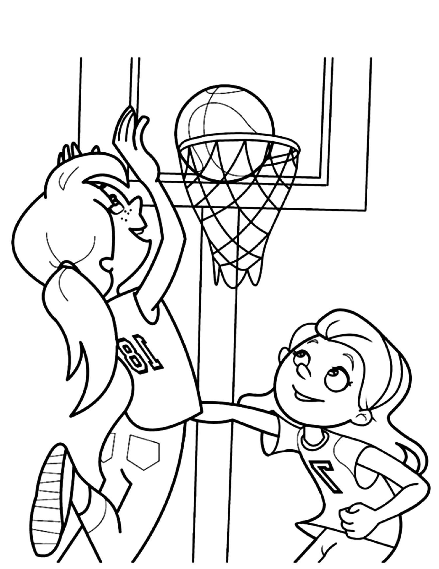 190 Basketball Coloring Pages: Slam Dunk Creativity 168