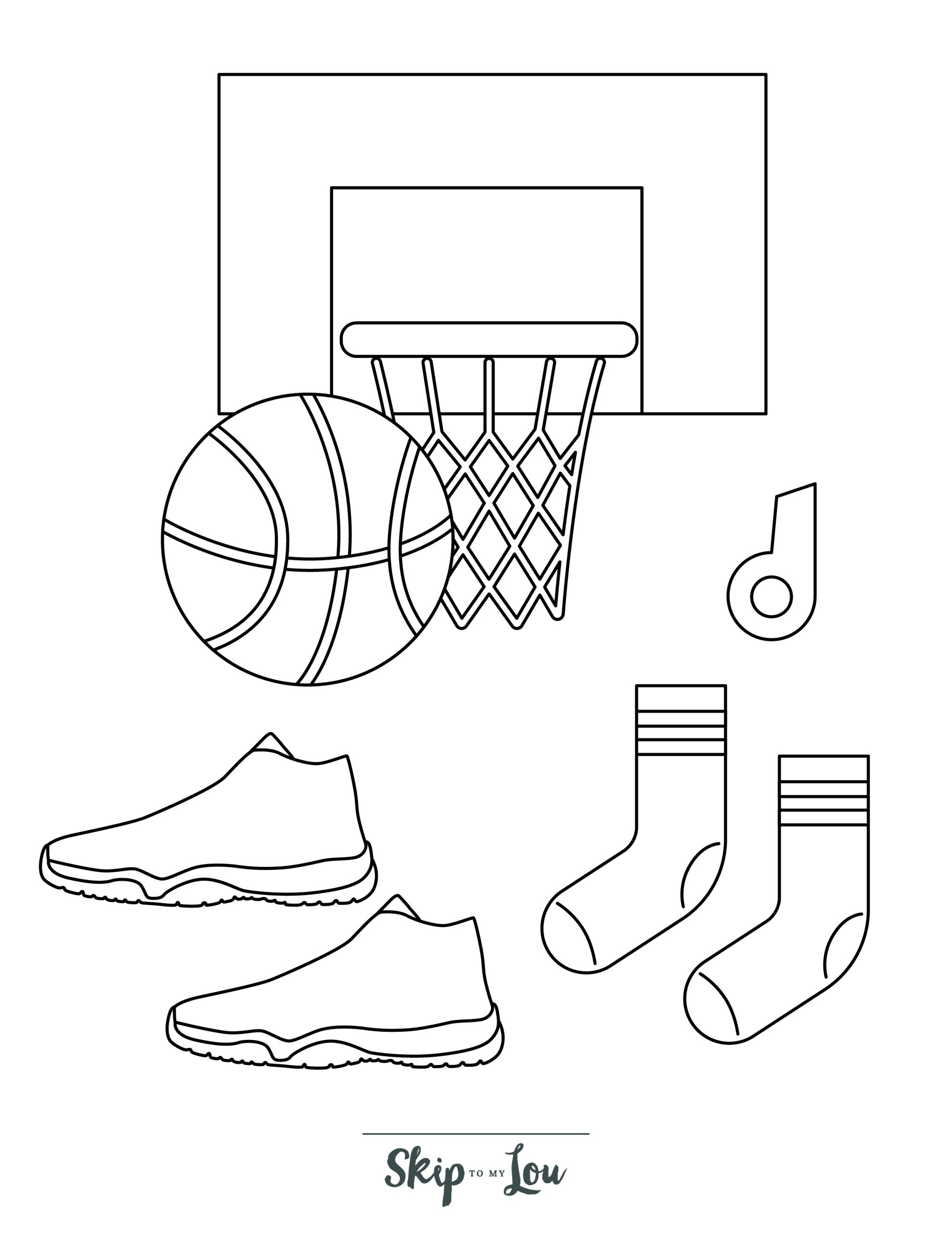 190 Basketball Coloring Pages: Slam Dunk Creativity 185