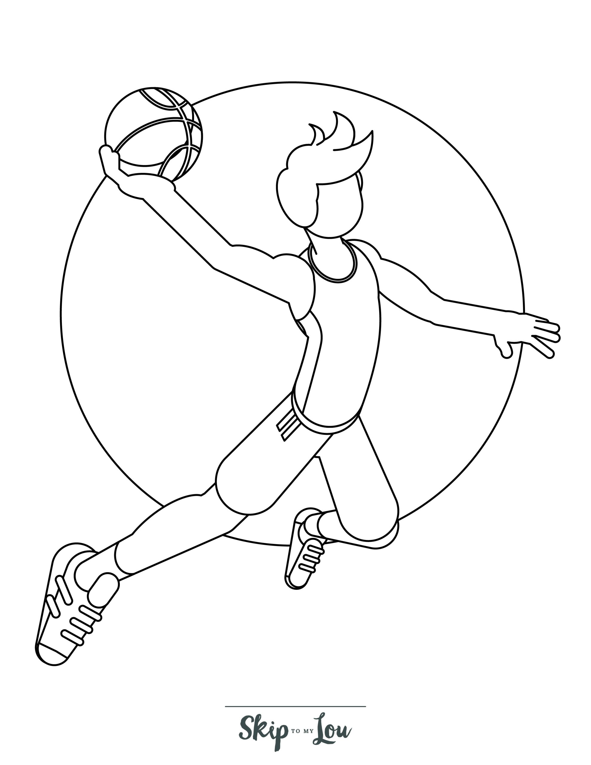 190 Basketball Coloring Pages: Slam Dunk Creativity 186