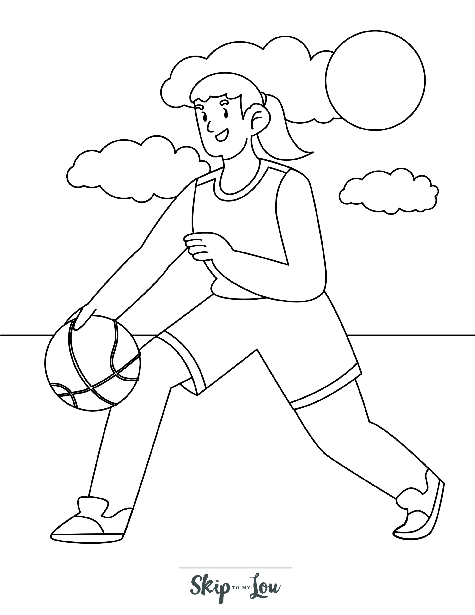 190 Basketball Coloring Pages: Slam Dunk Creativity 187