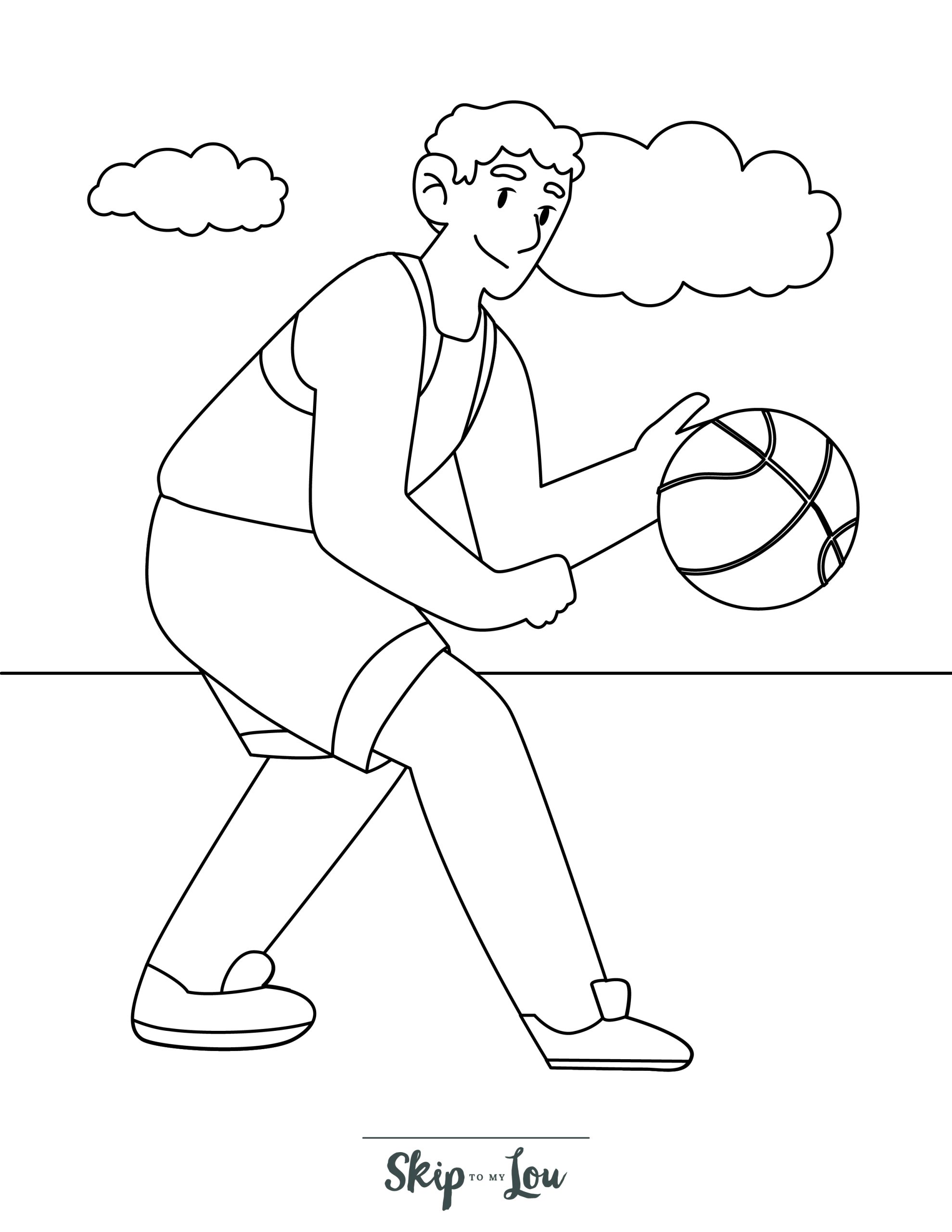 190 Basketball Coloring Pages: Slam Dunk Creativity 189