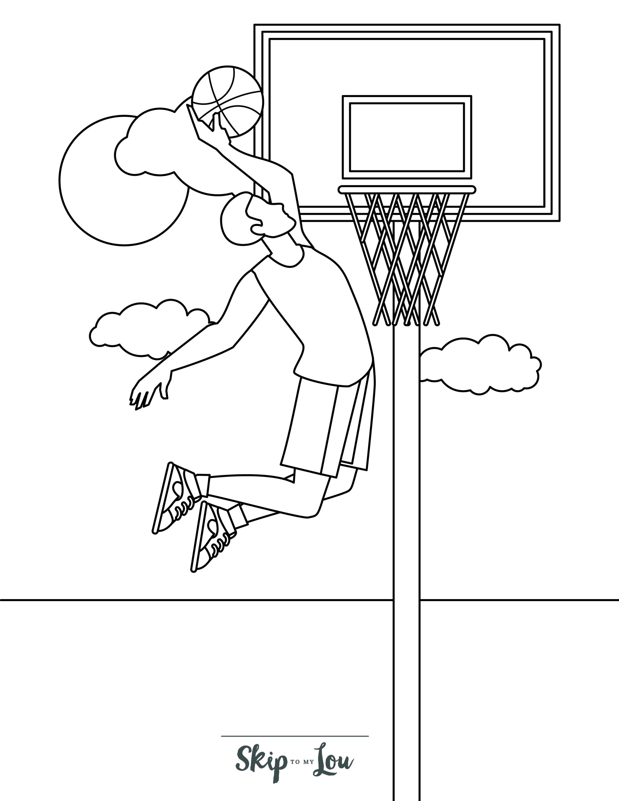 190 Basketball Coloring Pages: Slam Dunk Creativity 191