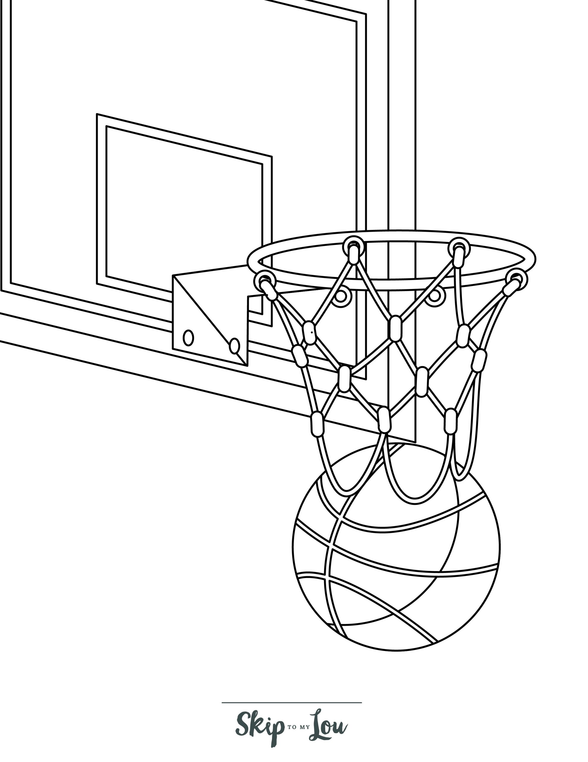 190 Basketball Coloring Pages: Slam Dunk Creativity 193