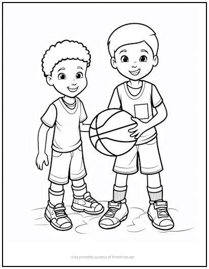 190 Basketball Coloring Pages: Slam Dunk Creativity 27