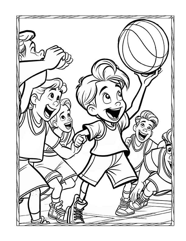 190 Basketball Coloring Pages: Slam Dunk Creativity 71