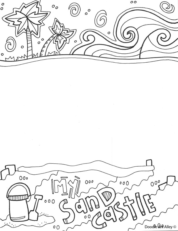 190 Sandcastle Coloring Pages Free Printable 109