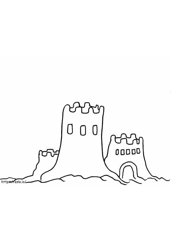 190 Sandcastle Coloring Pages Free Printable 116