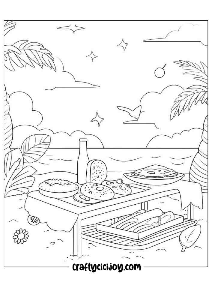 190 Sandcastle Coloring Pages Free Printable 143