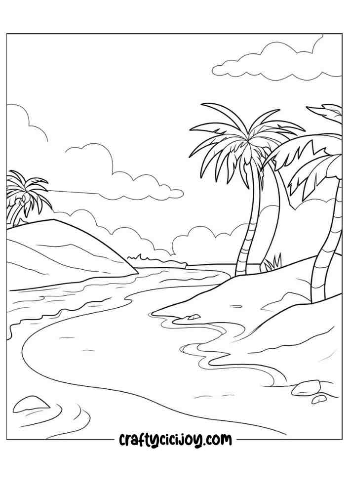 190 Sandcastle Coloring Pages Free Printable 144