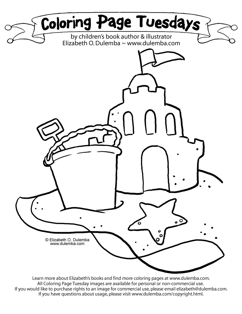 190 Sandcastle Coloring Pages Free Printable 159