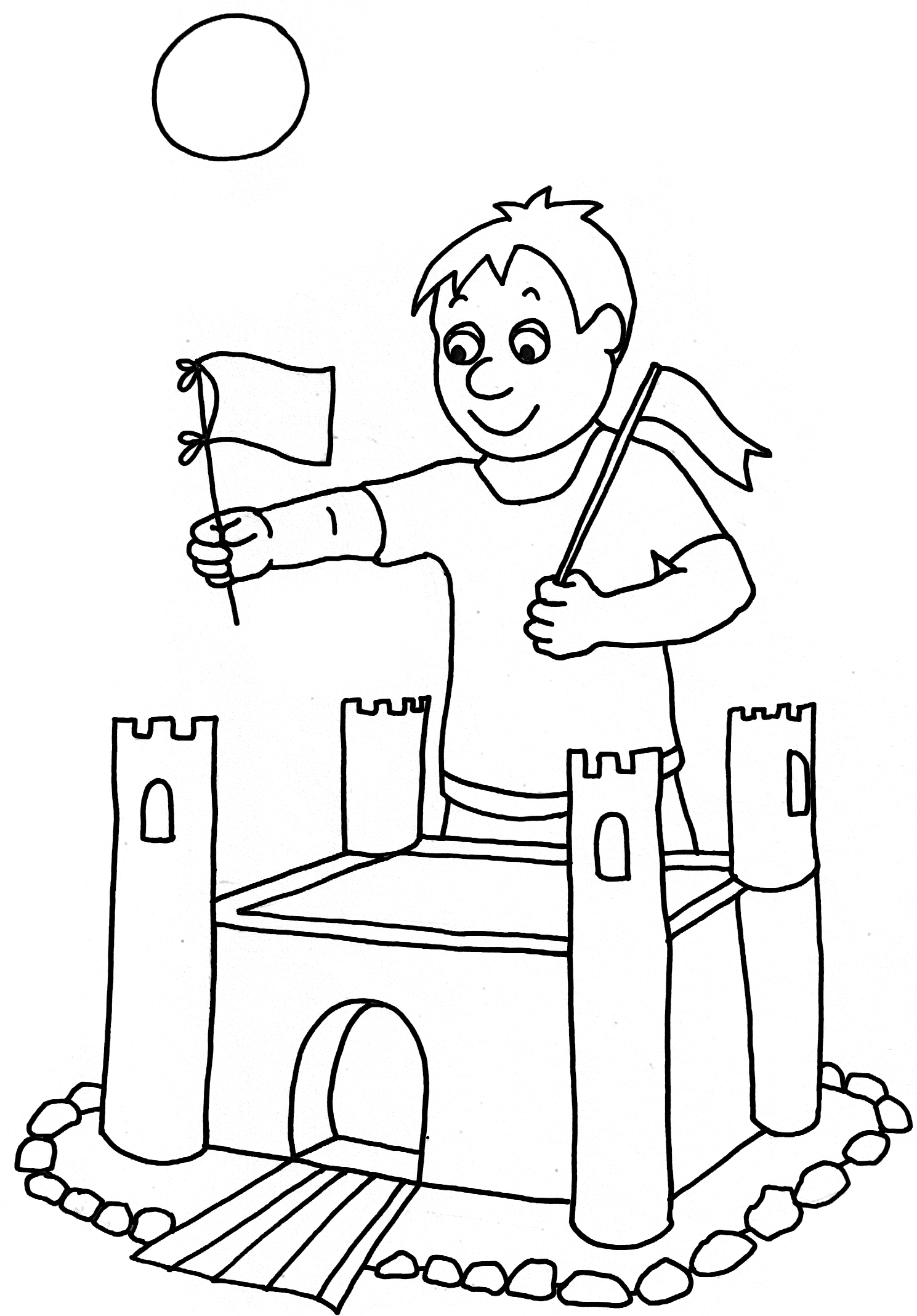 190 Sandcastle Coloring Pages Free Printable 180