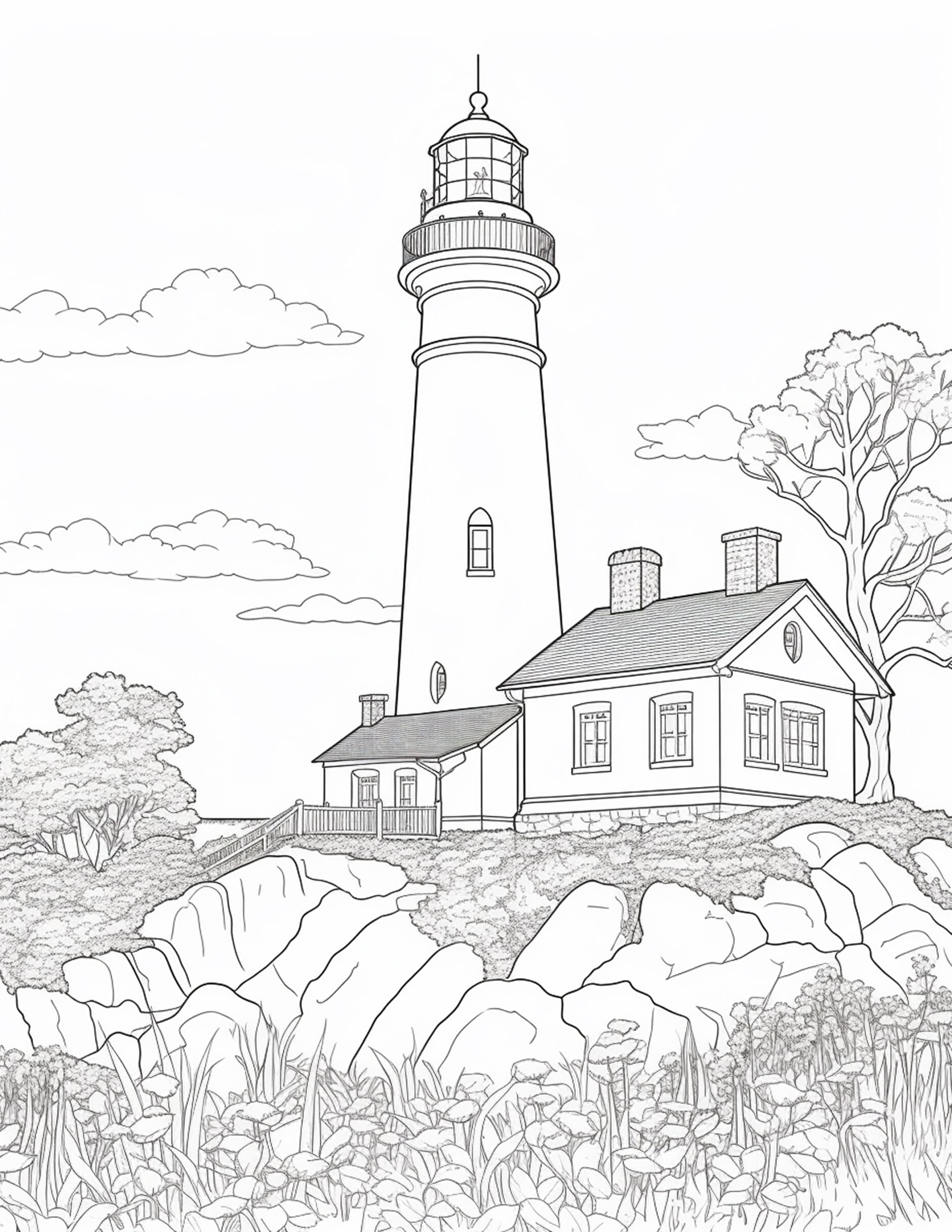 190 Sandcastle Coloring Pages Free Printable 190