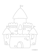 190 Sandcastle Coloring Pages Free Printable 2