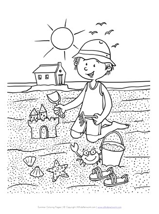 190 Sandcastle Coloring Pages Free Printable 33