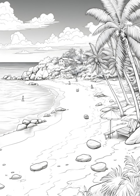 190 Sandcastle Coloring Pages Free Printable 48