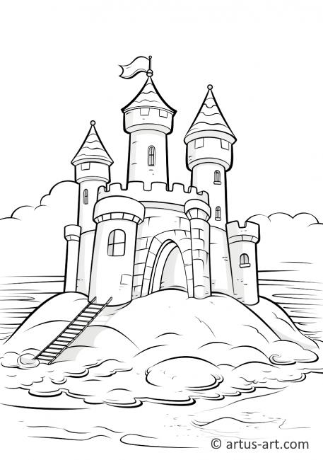 190 Sandcastle Coloring Pages Free Printable 59